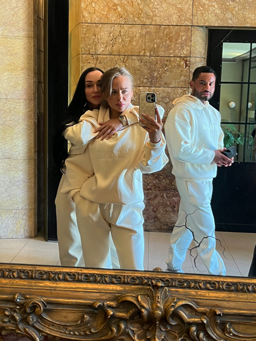 LUXE TRACKSUIT HOODIE OVERSIZED VANILLA