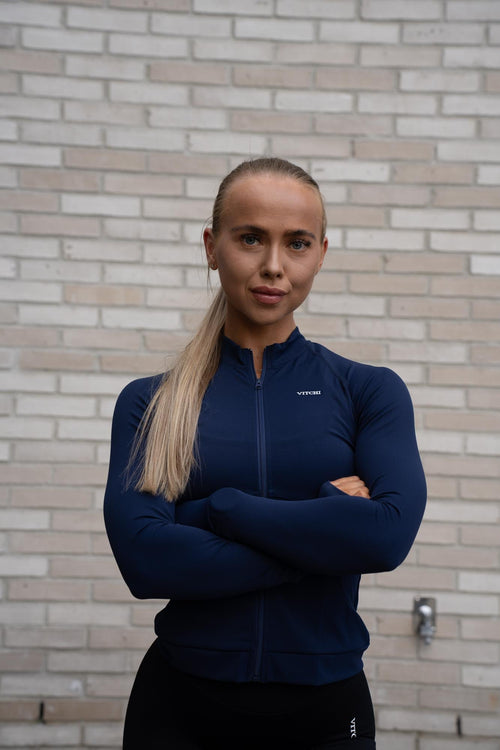 LUXURY LONG SLEEVE TOP BLUE - Vitchi Vilani