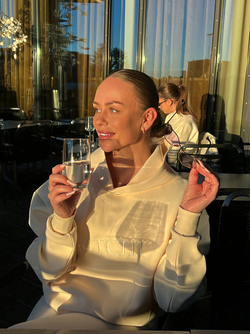 LUXE TRACKSUIT HOODIE OVERSIZED VANILLA