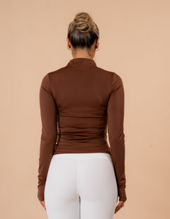 HALF ZIP MILK CHOCOLATE TOP - VITCHI VILANI