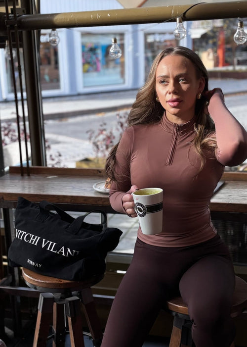 HALF ZIP MILK CHOCOLATE TOP - VITCHI VILANI