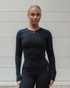 LONG SLEEVE TOP BLACK - Vitchi Vilani