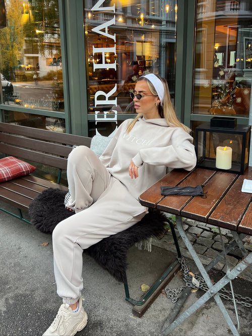LUXE TRACKSUIT HOODIE OVERSIZED MOCHA - VITCHI VILANI