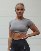 SHORT SLEEVE TOP GREY - Vitchi Vilani